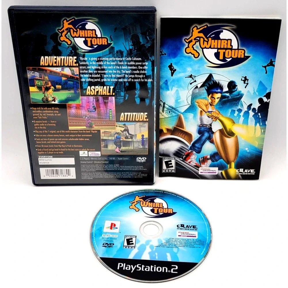 Whirl Tour PlayStation 2 PS2 CIB COMPLETE IN BOX‎